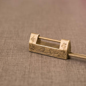 2408 guxiang mini antique <span class=keywords><strong>pie</strong></span> serrure petite tête pour faire <span class=keywords><strong>vieille</strong></span> boîte pad croix ouverte rétro cuivre meubles anciens - Product Image 5