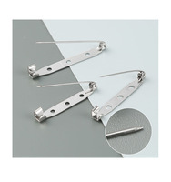 Fermoir à barre métallique en fer Broche de sécurité arrière Broche arrière Broche insigne faire loquet pour artisanat Badge étiquette nominative Fabrication de bijoux à bricoler soi-même