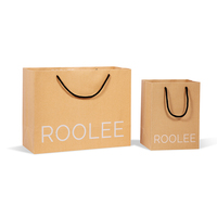Sacs d'emballage en papier personnalisés en cuir de vache, 50 pièces, sac en papier pour les magasins et les restaurants