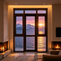 Ventanas Abatibles de Aluminio con Rotura de Puente Térmico Europeas, Certificadas por Energy Star, con Persianas Plegables, Bajo Factor U, Vidrio Low-E, para Exteriores de Viviendas