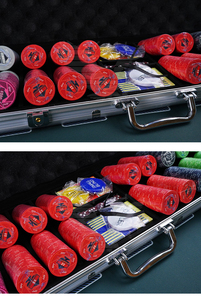 YH Fiches da <span class=keywords><strong>Poker</strong></span> in Ceramica da 10g, Set da 300 Fiches EPT, Fiches da <span class=keywords><strong>Poker</strong></span> - Product Image 6