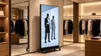 Écran d'affichage publicitaire LED pliable P2.5 pour intérieur, écran numérique portable sur pied pour salons professionnels, expositions et événements