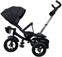 Tricycle pliable en plastique BAB WAY pour bébé, 3 roues avec poignée amovible, poussette de 7 pouces