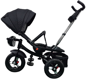 Opvouwbare Driewieler Kids <span class=keywords><strong>Baby</strong></span> 3 Wielen Met Afneembaar Handvat 7 Inch 1 Kinderwandelwagen Met Driewieler - Product Image 3