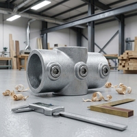Colliers de serrage en fonte malléable, raccords de tuyauterie galvanisés, composants de cadre pour structure de connexion 119