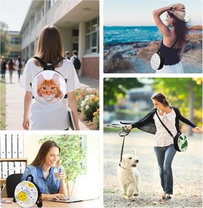 Sacs de sublimation, sac à dos rond, sac bandoulière, sac messager, impression par transfert thermique, logo, image, cadeau DIY pour la famille et les amis - Product Image 6