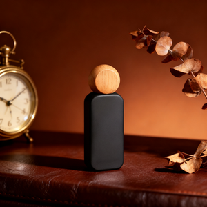 Flacone di profumo personalizzato da 50ml bottiglia di vetro vuoto nero opaco con confezione di ricarica Spray tappo a crimpare per matrimonio bomboniera uomo - Product Image 1