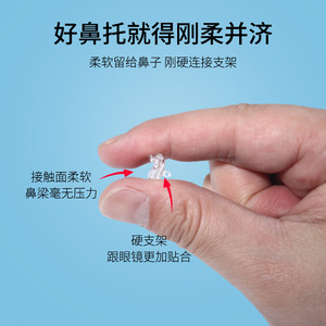 แผ่นรองจมูกซิลิโคนรุ่น R8665 แบบถุงลมนิรภัย นุ่ม กันลื่น สำหรับดูแลแว่นตา - Product Image 2