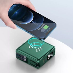 Portátil de venta superior con enchufe EU AU 15000mAh banco de energía inalámbrico Pad portátil 5 en 1 cargador inalámbrico de carga rápida banco de energía - Product Image 2