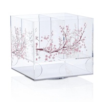 Runder Schwenkbarer Besteckhalter aus Lucite, Robuster Acryl-Besteckorganizer für Restaurant, Zuhause, Buffet und Partys