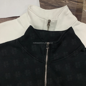 เสื้อฮู้ดครอปผู้หญิงแบบซิป 1/4  ผ้าฝ้ายฟลีซเทอร์รี่  ออกแบบใหม่ โลโก้แบรนด์ตามสั่ง - Product Image 5