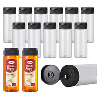 Meilleures ventes : Bouteille d'eau en plastique personnalisée 203ml/260ml/367ml, bouteille de boisson avec bouchons, bouteille en plastique ronde transparente