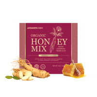 LIFEWORTH Mélange de miel personnalisé extra fort Miel Panax Ginseng & Tribulus Jelly Bee Pollen Packets pour une longue durée de vie avec votre LOGO
