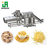 Machine automatique de fabrication de céréales pour le petit-déjeuner, extrudeuse de flocons de maïs croustillants, flocons de riz, ligne de production complète de flocons de maïs