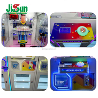 Machine à attraper les prix Star Exploration, à monnayeur, pour un joueur, avec éclairage LED attrayant, jeu de cadeaux pour centre de jeux