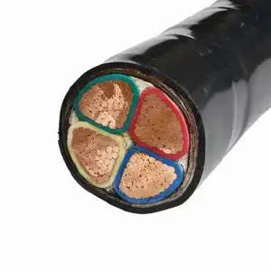 0.6/1KV Low Voltage 4 Core 95mm 240 sq mm Copper XLPE Insulated Armoured Underground PVC Power Cable