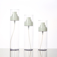 Bouteille de toner en plastique d'origine de l'usine 50ml 100ml 30ml contenant transparent bouteille de pulvérisation de brouillard en plastique pour corps cosmétique