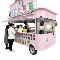 Système d'entrepreneuriat mobile tout-en-un : Food Truck Orange Bleu en Acier Inoxydable, Conception Personnalisée, Suivi GPS