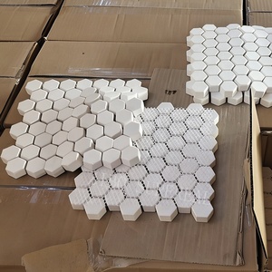 Revestimiento Cerámico de Alúmina de Alta Resistencia al Impacto, 92% Al2O3, Placa Hexagonal de Cerámica de Alúmina - Product Image 5