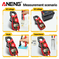 Multimètre à pince numérique ANENG MT87 400A pour courant alternatif, testeur de tension AC/DC, de résistance et de capacité avec fonction de maintien des données