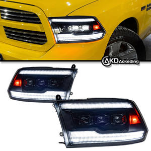 <span class=keywords><strong>AKD</strong></span>- Estilo de Auto para Faros Delanteros de Dodge Ram 2009-2018 Ram1500 2500, Proyector de Faros LED de 3 Lentes, Accesorios de Auto con Reversa - Product Image 2