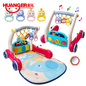 <span class=keywords><strong>Huanger</strong></span> Baby Play Gym Piano Fitness Rack Mat <span class=keywords><strong>Huanger</strong></span> 2 en 1 Actividad <span class=keywords><strong>Gimnasio</strong></span> y andador para bebé - Product Image 3
