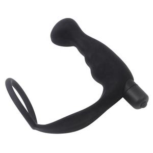 Hot Selling 10-Gang vibrierendes Prostata-Massage gerät mit Penis ring Silikon Anal Plug Sexspielzeug Metall Vibrator - Product Image 1