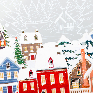 Tarjeta de Navidad 3D Hecha a Mano con Tallado en Papel, Tarjeta de Escultura en Papel Personalizada, Tarjeta de Felicitación Emergente de Navidad Cortada con Láser con Sobre - Product Image 3