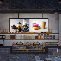 Affiche personnalisée, boîte à lumière LED 3D mince pour la publicité, panneau lumineux pour pizza, boîte à lumière rétroéclairée, menu lumineux pour boutique, restaurant, café