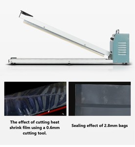 User Friendly Manual Sealing Machine Plastic Bag <strong>Sealer</strong> Cutter Tranprant Plastic Bag <strong>Rubber</strong> Stock &amp; Customized 1 Set BH-70A - Product Image 5