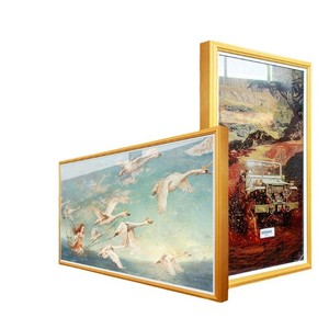 Cornice Digitale LCD Full HD da 21,5 Pollici con Cornice in Legno, Display per Arte NFT, Wi-Fi, Funzione Orologio, Riproduzione Video MP4/MP3/<span class=keywords><strong>AVI</strong></span> - Product Image 2