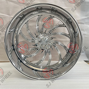 Cerchi Forgiati Intro a 2 Pezzi da 24 Pollici, Deep Dish, 20 <span class=keywords><strong>22</strong></span> 24 26 Pollici, 6x139.7, per Camion Ford Chevrolet RAM GMC - Product Image 5