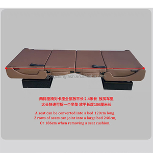 LXRV Luxury Leather Rock Roll 2-Fold <strong>Bed</strong> Seat for Campervan Motorhome RV with Waterproof Design - Product Image 4