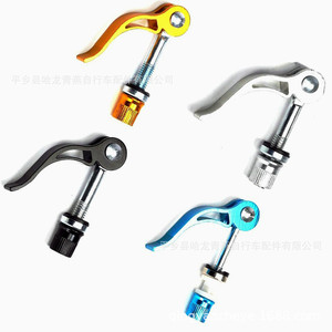 Bicycle Seat Post <b>Quick</b> Release <b>Clamp</b> Aluminum 8mmx60mm Locking Nut Universal Fit Black Gold Silver Blue - Product Image 1