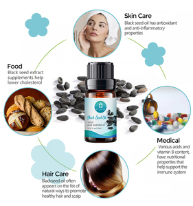 Bestseller Großhandel Schwarzkümmel Ätherisches Öl Duftöl Hersteller Schwarzkümmel öl Preis für Hautpflege und Haarpflege - Product Image 3