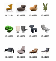 Canapé simple moderne chaise longue incurvée irrégulière pour salon balcon meubles de maison-chaise paresseuse en ruban pour s'asseoir allongé