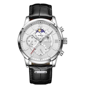 Relojes LIGE 2026 para Hombre, Marca <span class=keywords><strong>de</strong></span> Lujo, Reloj Casual <span class=keywords><strong>de</strong></span> Cuero con Fase Lunar <span class=keywords><strong>de</strong></span> 24 Horas, Reloj Deportivo <span class=keywords><strong>de</strong></span> Cuarzo Cronógrafo a Prueba <span class=keywords><strong>de</strong></span> Agua - Product Image 5