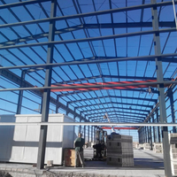 Magazzino in Struttura d'Acciaio con Tetti Isolati Zincati, Design Moderno per Operazioni in Zone Fredde, Certificazione CE UE