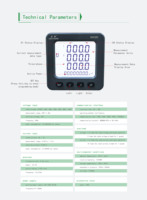 Compteur d'énergie multifonctionnel triphasé EastSong ES72ZY 85-265V AC/DC avec alimentation et communication MODBUS-RTU/DL/T645