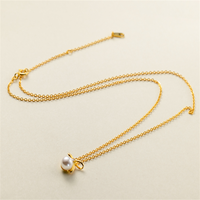 Élégant collier de perles papillon en argent sterling 925, accessoire de bijoux de mode personnalisé pour dames, chaînes élégantes pour les mariages