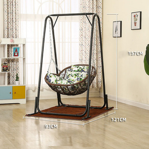 Silla colgante de ratán de alta calidad para balcón, silla de cuna para el hogar, silla colgante de columpio interior de ocio, perezoso para el hogar - Product Image 4
