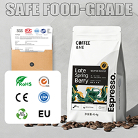 Bolsas Autosellables Esmeriladas para Almacenamiento de Frutos Secos, Granos de Café, Bolsas de Plástico Reciclables Gruesas con Base