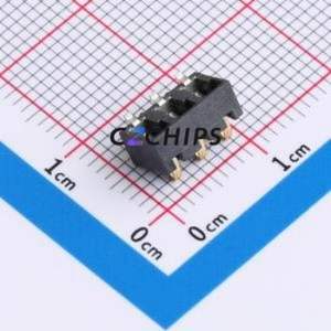 GT-BTP30003-0500A-016A Blade/Spring Contact Battery Connector SMD,P=3mm Connector Spring Contact Type 3mm 3P Horizontal Mount - Product Image 2