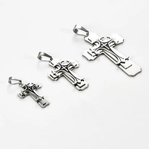 Collar con Colgante <span class=keywords><strong>de</strong></span> Cruz Punk <span class=keywords><strong>de</strong></span> Acero Inoxidable para Hombre y Mujer, Estilo Hip Hop, Tallas S/M/L, Joyería Religiosa con Cruz <span class=keywords><strong>de</strong></span> <span class=keywords><strong>Jesucristo</strong></span>, Amuleto <span class=keywords><strong>de</strong></span> Oración, Regalo - Product Image 4