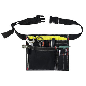 Canvas <b>Tool</b> Waist Bag 12 Oz Adjustable Strap Khaki Black 5-9 Pockets For Plumber Outdoor Use - Product Image 5