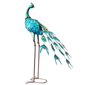 Paon en métal décoratif, oiseau, <span class=keywords><strong>art</strong></span>, jardin extérieur, - Product Image 6