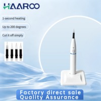 Cortador de Gutapercha Dental Inalámbrico HAAROO, Eléctrico, Calentamiento en 1 Segundo hasta 200 Grados, 4 Puntas Intercambiables, 5 Colores