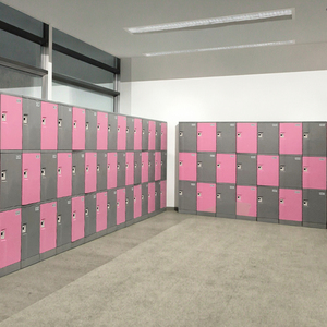 Durable ABS Plastic Gym Locker Storage Cabinets <b>Combination</b> Key <b>Lock</b> Easy Assembly <b>Smart</b> Lockers Offices Factory Price TOPPLA - Product Image 1