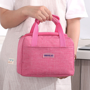 Brivilas Insulated Lunch Bag Cloth <b>Material</b> With PEVA Lining For Student And Daily Use - Product Image 2