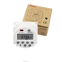 Controlador de Tiempo Compacto EParthub CN101A con Pantalla LCD, Programación Semanal de 7 Días, Apagado Automático para Uso Industrial